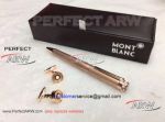 Perfect Replica - Montblanc Rose Gold Ballpoint Pen And Black Face Rose Gold Cufflinks Set